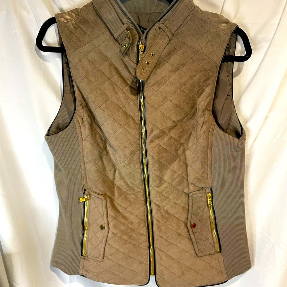 NWT brown vest